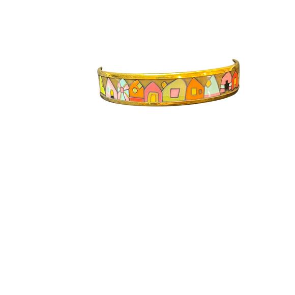 Frey Wille Bordered Bangle Bracelet Hommage à Hundertwasser Street Rivers Design - Picture 2 of 4